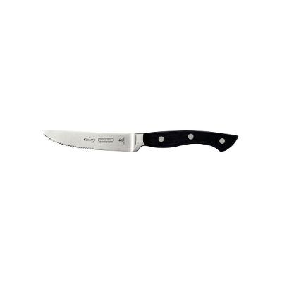 Faca para Churrasco Century Corte Preciso Lâmina Aço Inox Cabo Policarbonato Fibra de Vidro Preto