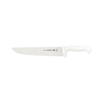 Faca para Carne Profissional Master Aco Inox Cabo Polipropileno Branco Protecao Antimicrobiana