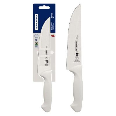 Faca de Cozinha Premium Corte Profissional Aço Inox Lâmina 7 Polegadas Cabo Branco Tramontina