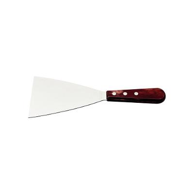 Espátula Raspador 5 Pol Polywood Aço Inox Cabo Madeira Vermelho Tramontina