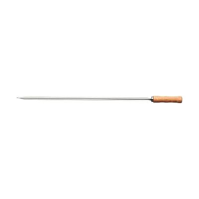 Espeto para Churrasco Aço Inox Cabo Madeira Natural Certificada Resistente Ferrugem 95CM Tramontina