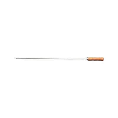 Espeto para Churrasco Aço Inox Cabo Madeira Lâmina Reforçada Uso em Churrasqueira Marrom Tramontina