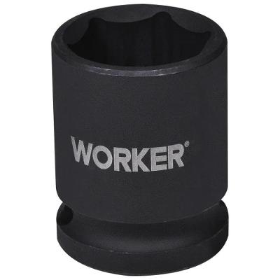 Soquete Sextavado Impacto 21mm Encaixe 1-2'' Alta Resistência Worker