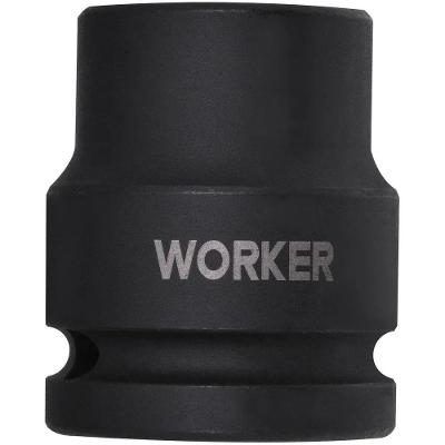 Soquete Sextavado de Impacto 17mm Encaixe 1-2'' Aco Cromo Molibdenio Worker