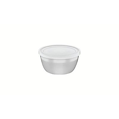 Pote Redondo Freezinox Aço Inoxidável Tampa Plástica com Vedação Geladeira e Freezer 0,3L Tramontina