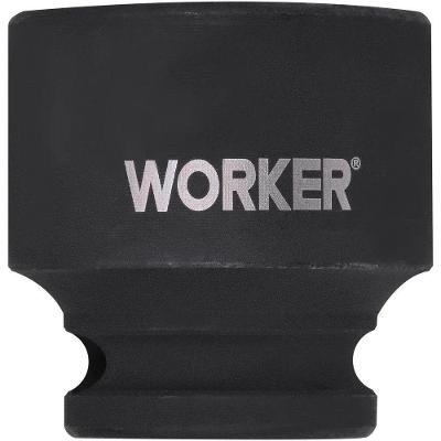 Soquete Sextavado Impacto 1-2'' 30mm Alta Performance Aço Cromo Molibdênio Worker