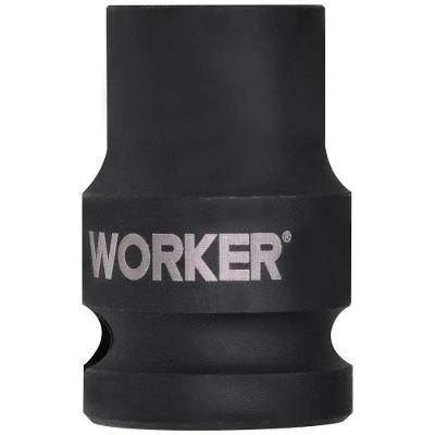 Soquete Sextavado de Impacto Encaixe 1-2 14MM Aco Cromo Molibdenio Fosforizado Worker