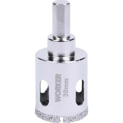 Serra Copo Diamantada Serra Copo Diamantada 30mm Triangular para Porcelana e Vidro Worker