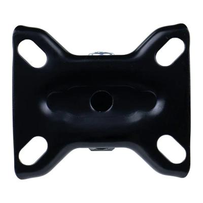 Rodízio Fixo Poliuretano 100mm 100kg Deslizamento Suave Preto Worker