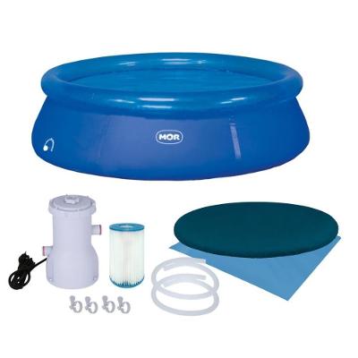 Piscina Inflavel 1049 Redonda PVC sem Estrutura com Capa Forro Filtro Bomba 2200L H 220V Mor