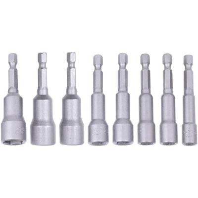 Jogo de Soquetes Magnéticos 973270 Fixação para Parafusadeiras 65mm 8 Peças Worker