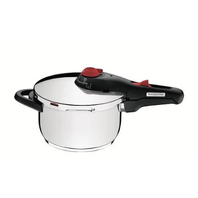 Panela de Pressão Solar Aço Inox 4,5L 5 Dispositivos de Tramontina 22CM