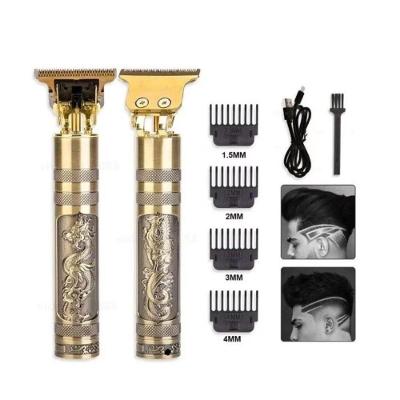 Aparador de Cabelo Aquilae Dragão Lâmina Aço Inoxidável sem Fio USB Dourado Bivolt