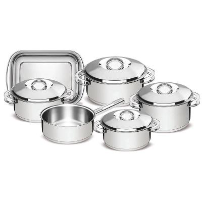 Jogo de Panelas Solar Outras Panelas Aço Inox Fundo Triplo 6 Peças Tramontina