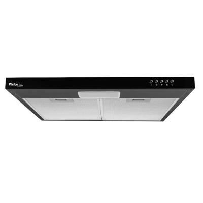 Depurador Slim Philco PDR60P 60CM 3 Velocidades Aco Inox Preto 220V