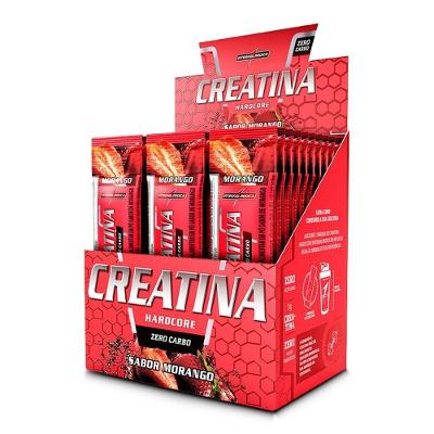 Suplemento Creatina Integralmédica Monohidratada 3,5G Morango Pó Stick Display 30 Unidades