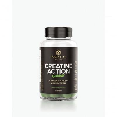 Suplemento Creatina Essential Nutrition Monohidratada 240G Maçã Verde em Gomas 60 Unid
