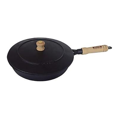 Frigideira 136RIG Ferro Fundido sem Revestimento 21,5CM Tampa Aço Inox Rig