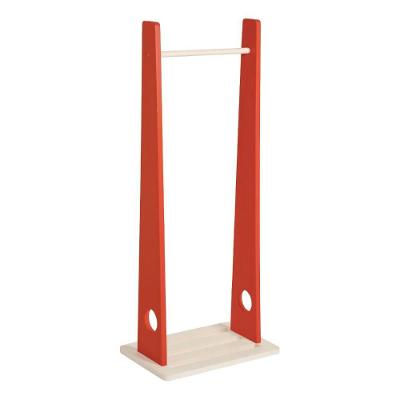 Cabideiro Vertical Ludo em Madeira Maciça com Design Moderno Vermelho Tramontina 46.4CM
