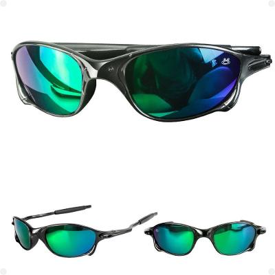 Óculos de Sol Orizom Spaceman Acetato 16 cm Lentes Furta-Cor Azul Masculino