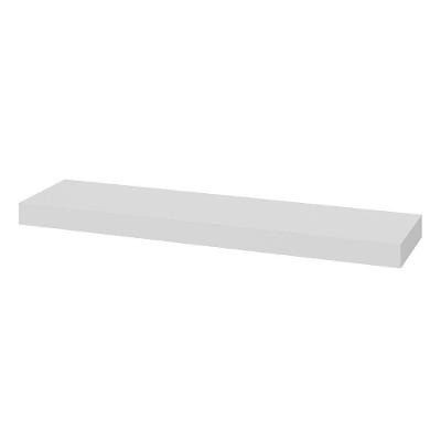 Prateleira Suspensa Home Office MDF Fixação Parafuso Organizador Moderno Branco Artany