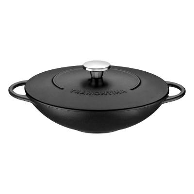 Wok Trento em Ferro Esmaltado com Revestimento Antiaderente Starflon Excellent 32CM 5L Tramontina
