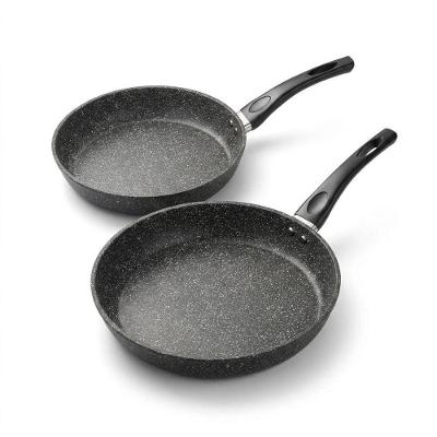 Kit 2 Frigideiras Carbonstone N20 Aço Carbono com Revestimento de Granito 20CM Antiaderente