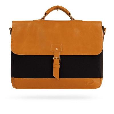 Pasta Carteiro Executiva Zup Bags Zup II Lona e Couro Marinho Masculino