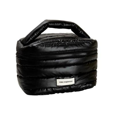 Necessaire Imaginarium PI7646Y 100% Poliester 23CM Preto Unissex 3L Textura Acolchoada