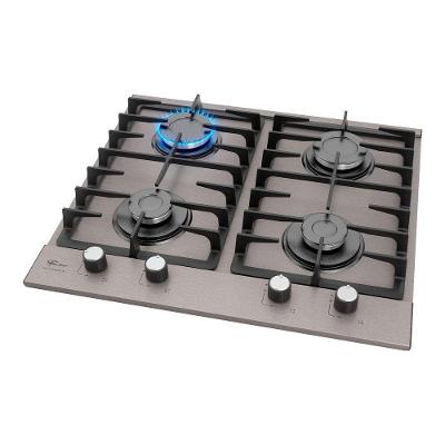 Cooktop a Gás Fischer Platinium Prime 4 Bocas Inox Preto Bivolt