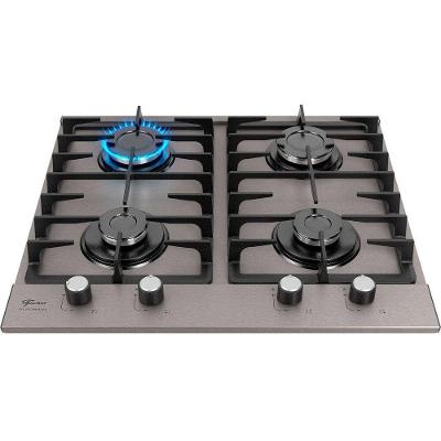 Cooktop a Gás Fischer Platinium Prime 4 Bocas Inox Acendimento Automático Bivolt