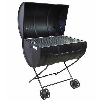 Churrasqueira a Bafo Tambor 200L com Grelha e Carrinho F-069.OM Ouro Minas