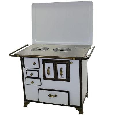 Fogão a Lenha Venâncio Barroco No3 3BGDTBR Ferro Fundido Branco