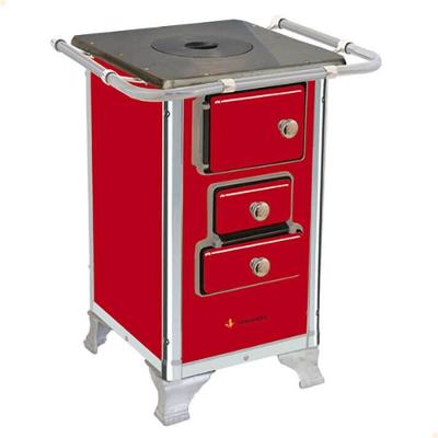 Fogão a Lenha Venâncio 00 Vermelho sem Tampa com Forno Esmaltado