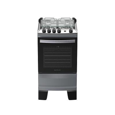 Fogão 4 Bocas Atlas Agile Up Automático Mesa Inox Titanium Bivolt