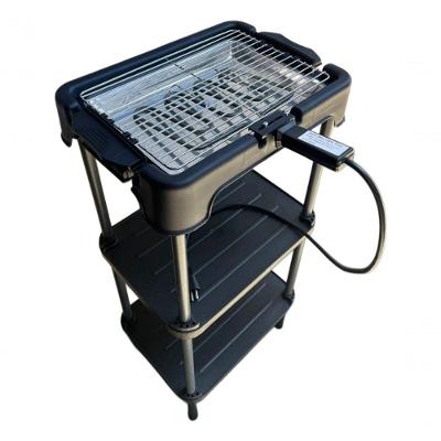 Churrasqueira Elétrica Cozinha Estante Prateleira Zion 110V para Varandas com Grelhados sem Fumaça