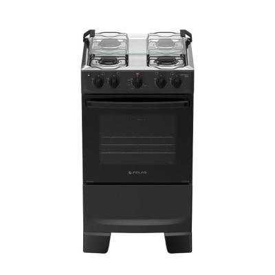 Fogão Monaco Plus New 4 Bocas Atlas Preto Bivolt