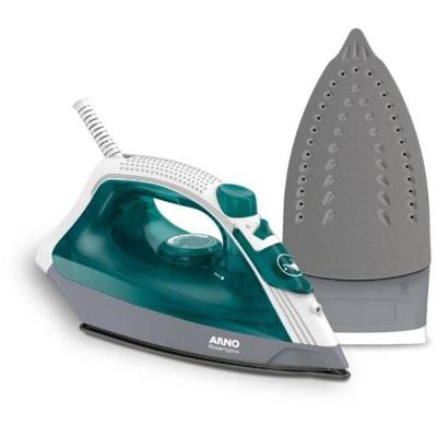 Ferro de Passar a Vapor Arno Steamgliss 1200W Base Antiaderente Azul, Branco, Cinza 110V