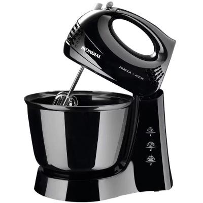Batedeira Convencional Mondial B-44 3,6L 400W 3 Velocidades Preto 220V