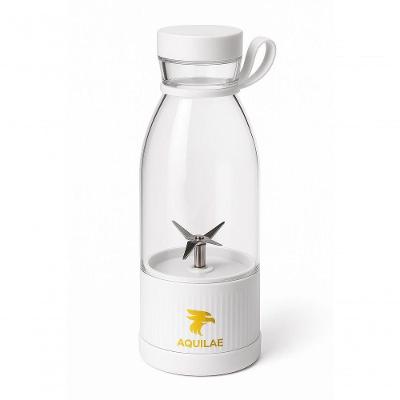Mini Liquidificador Portátil Aquilae Garrafa 0.42L Usb Recarregável Branco Bivolt