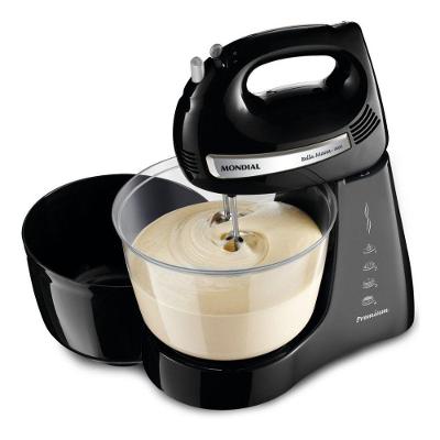 Batedeira Convencional Bella Massa Inox Premium B-23-NP 4L 500W 4 Velocidades 110V