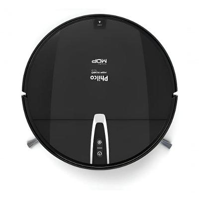Aspirador de Pó Robô Philco PAS26P 35W 90min Mop Seco e Molhado Preto Bivolt