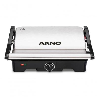 Grill Elétrico Dual Inox Gnox com Abertura de 180° Inox 110V