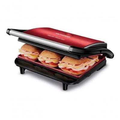 Sanduicheira Grill Press Red Ceramic PG-01-RC com Revestimento Cerâmico 1000W Vermelho 110V