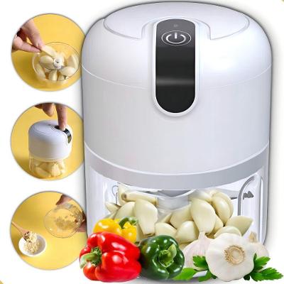 Mini Processador de Alimentos Elétrico sem Fio para Alho e Temperos Portátil 110V