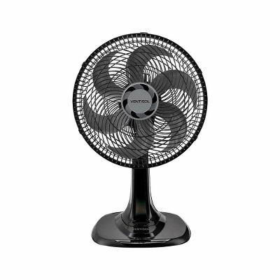 Ventilador de Mesa Ventisol 300W 30CM 6 Pás 3 Velocidades Turbo Premium Preto 220V