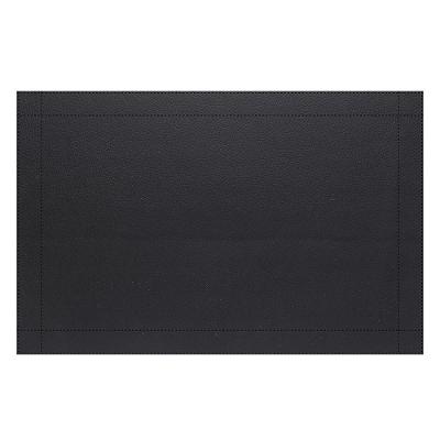Jogo Americano Ravena 4 Peças PVC com Poliéster Moderno para Mesa Preto Copa & Cia