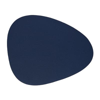 Jogo Americano Ravena 4 Peças em PVC com Aspecto de Couro Azul Marinho Copa & Cia