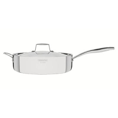 Frigideira Tramontina Grano Aço Inox com Revestimento em Aço Inox 30CM 5,6L Tampa de Vidro