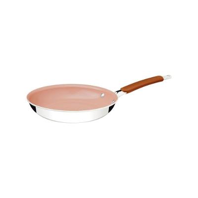 Frigideira Romagna Antiaderente Aço Inox Revestimento Cerâmico 20CM 1L Tramontina